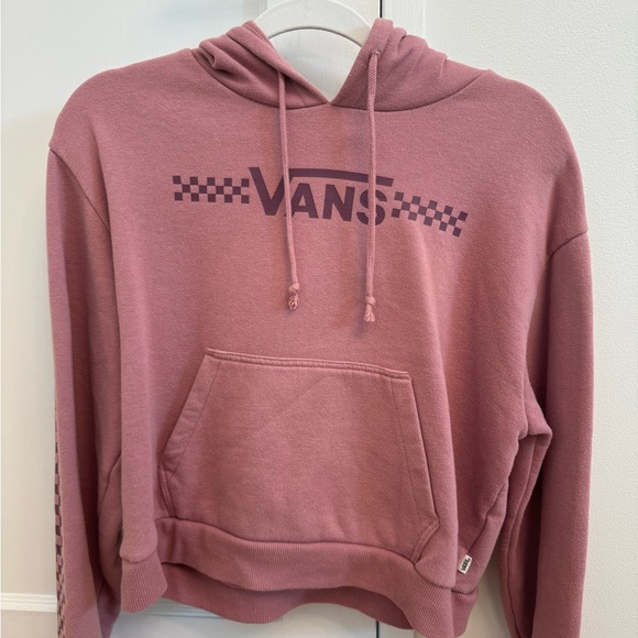 Vans- Rose Colored Cropped Hoodie S - Picture 3 of 6